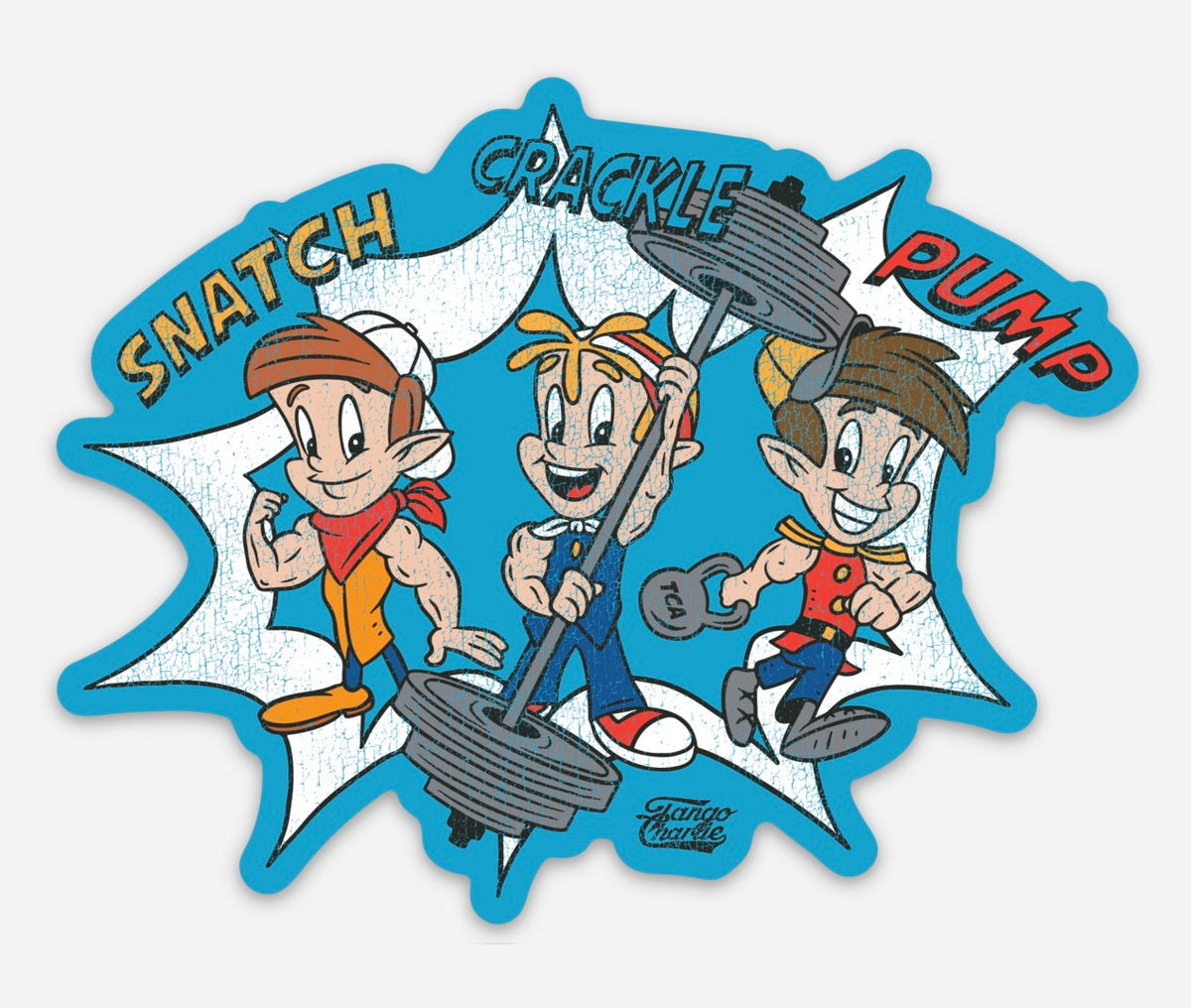 Snatch, Crackle, Pump - sticker by Tango Charlie Apparel