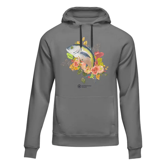 Fishing Flower' Unisex Hoodie by Outdoorzees