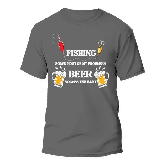 Fishing Solves All My Problem Man T-Shirt by Outdoorzees