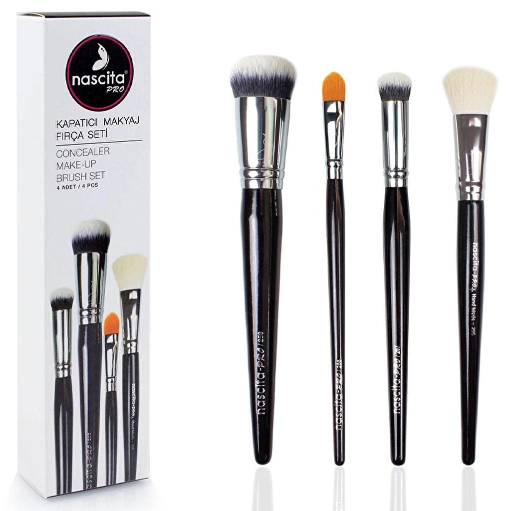 Nascita Pro 4-Piece Concealer Makeup Brush Set by Beauty Care Bag