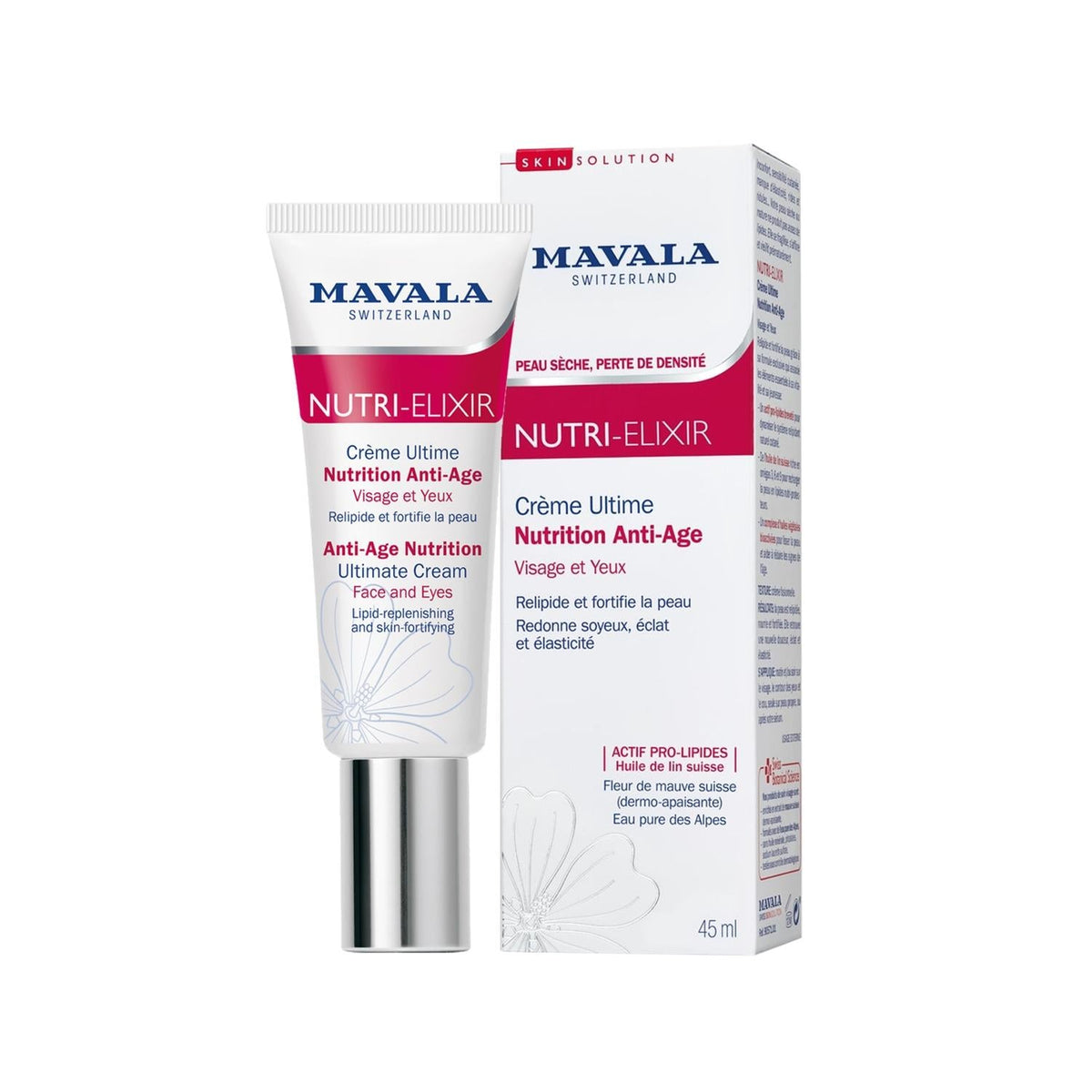 Mavala Anti-Aging Cream - Nourishing & Moisturizing Nutri-Elixir Ultimate Cream for Mature Skin by Beauty Care Bag