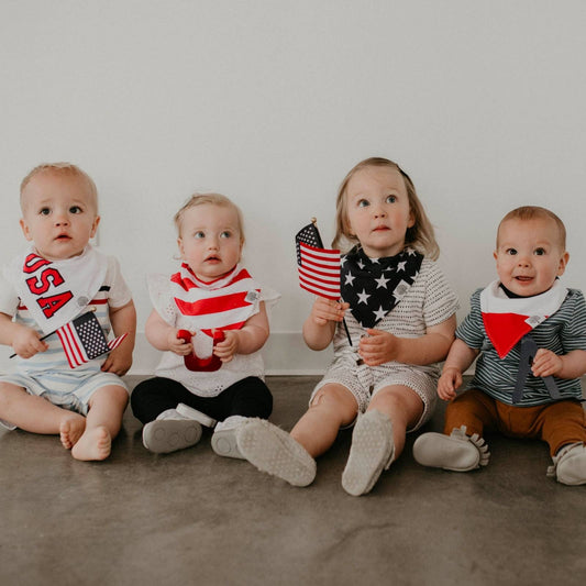 Freedom Bandana Bib Set by Parker Baby Co.