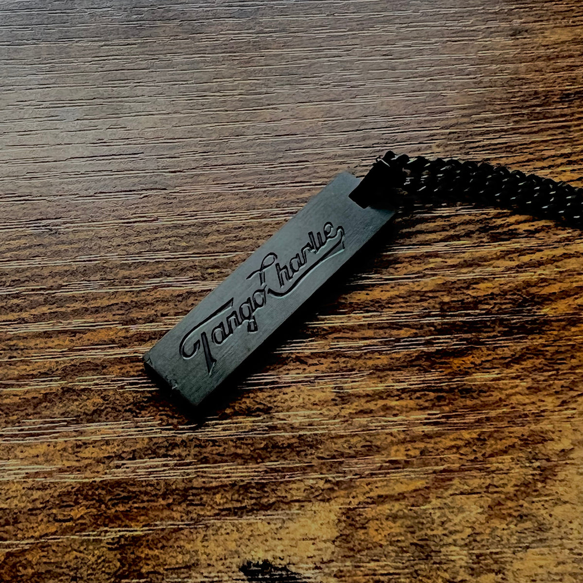 Darkness is a Hell of a Coach - Tag Necklace by Tango Charlie Apparel
