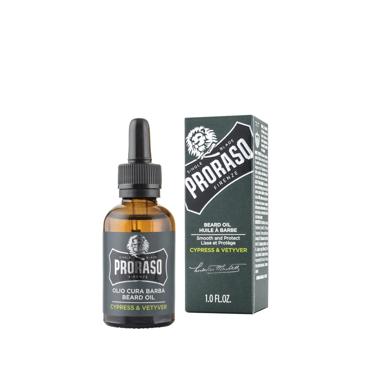 Proraso cypress and vetiver beard oil