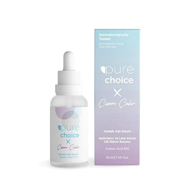 Pure Choice Azelaic Acid Serum: Brighten Skin, Reduce Dark Spots, Even Skin Tone - Vegan & Sensitive Skin Friendly, 30ml by Beauty Care Bag