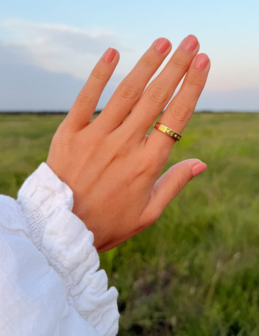 Gemstone Logo Ring by Elevated Faith