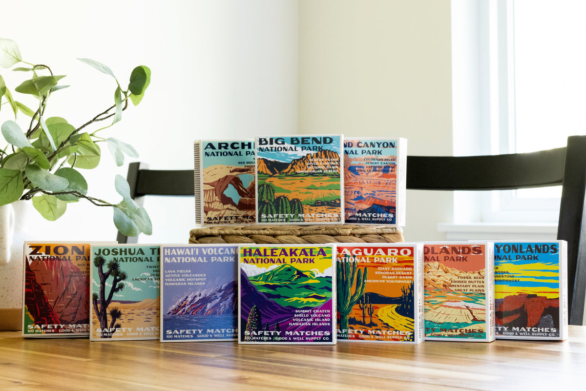 Saguaro Vintage National Park Cabin Matches by Good & Well Supply Co.