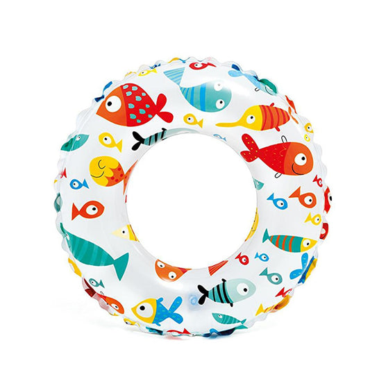 Intex Kids Inflatable Swim Ring - 24" Children's Pool Float for Safe Swimming Fun, Ages 3-6 by Beauty Care Bag