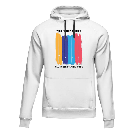 I Really Need All These Fishing Rods Unisex Hoodie by Outdoorzees