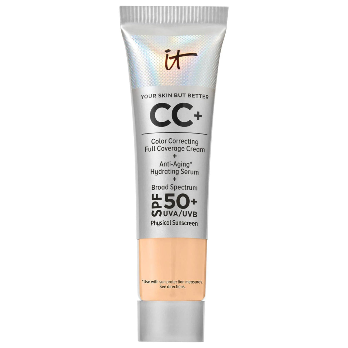 IT Cosmetics Mini CC+ Cream: Full Coverage Color Correcting Foundation with SPF 50+ - Hydrating, Anti-Aging, and Vegan. by Beauty Care Bag