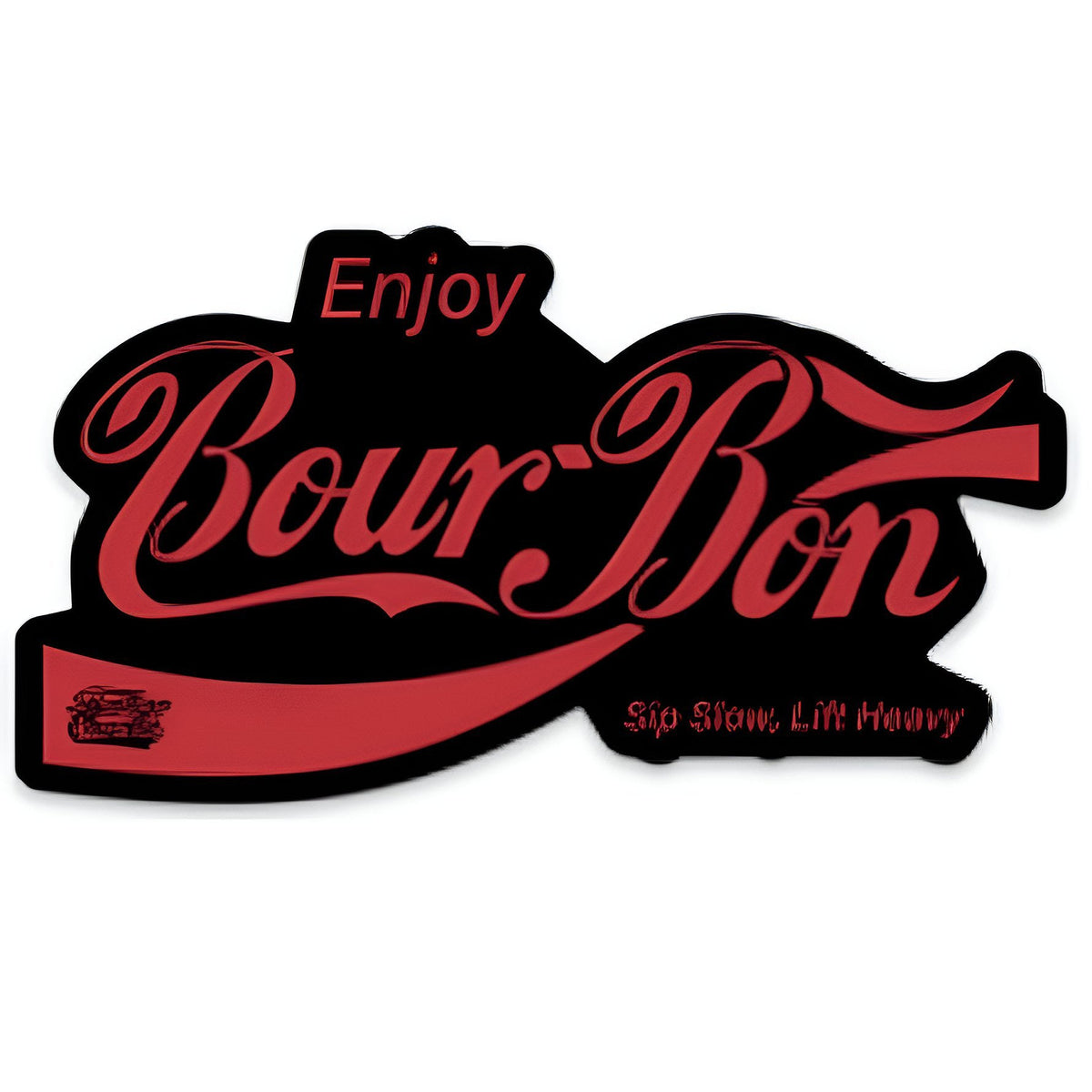 Bourbon - sticker by Tango Charlie Apparel