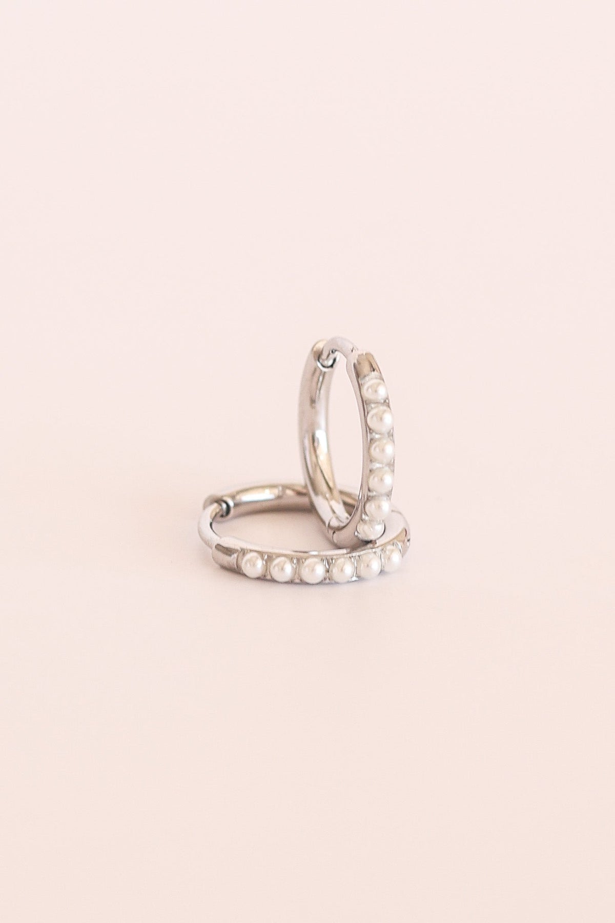 Pearl Micro Hoop by Rose & Clay