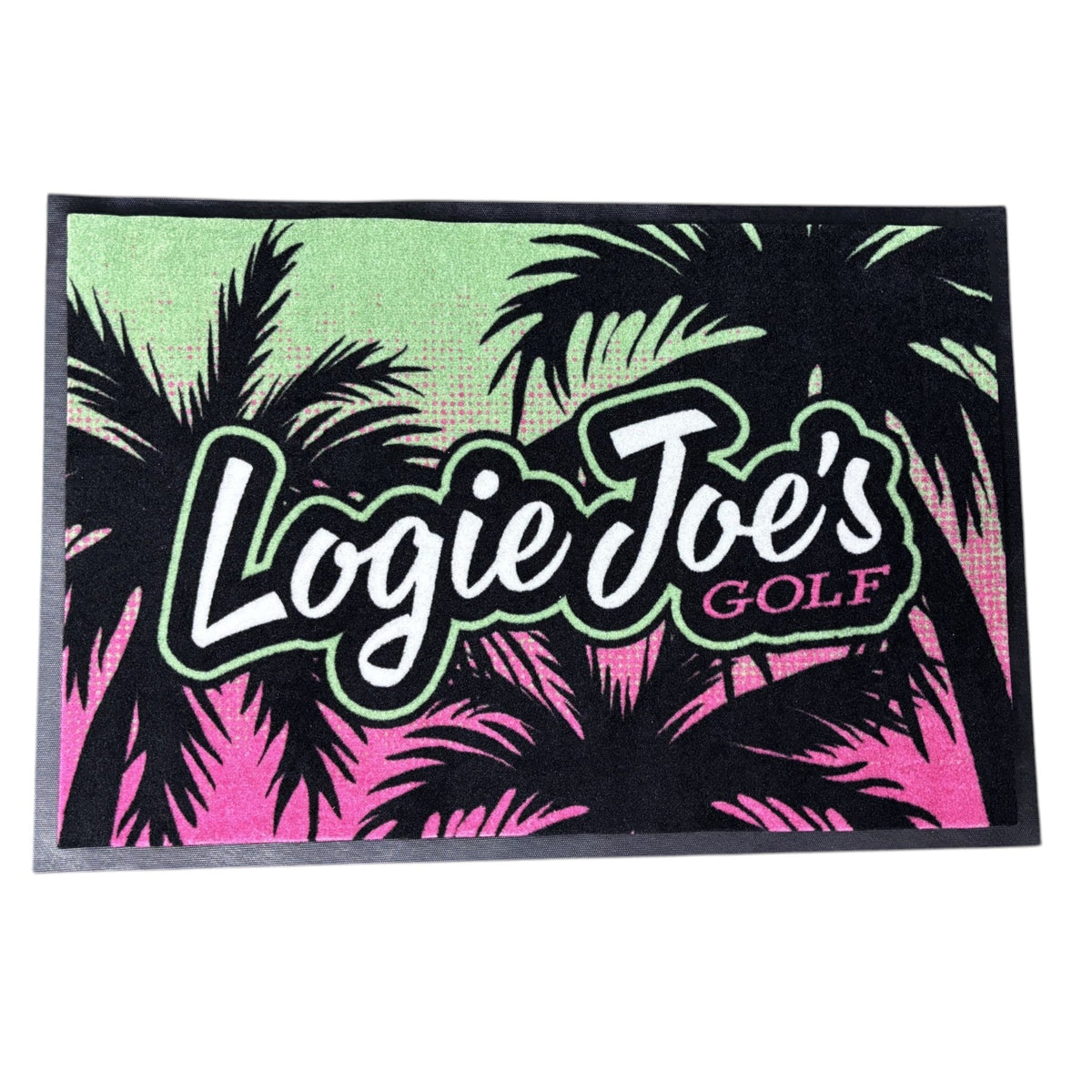 Neon Palms | Golf Shop Mat Rug | Golf Accessory by Logie Joe's Golf