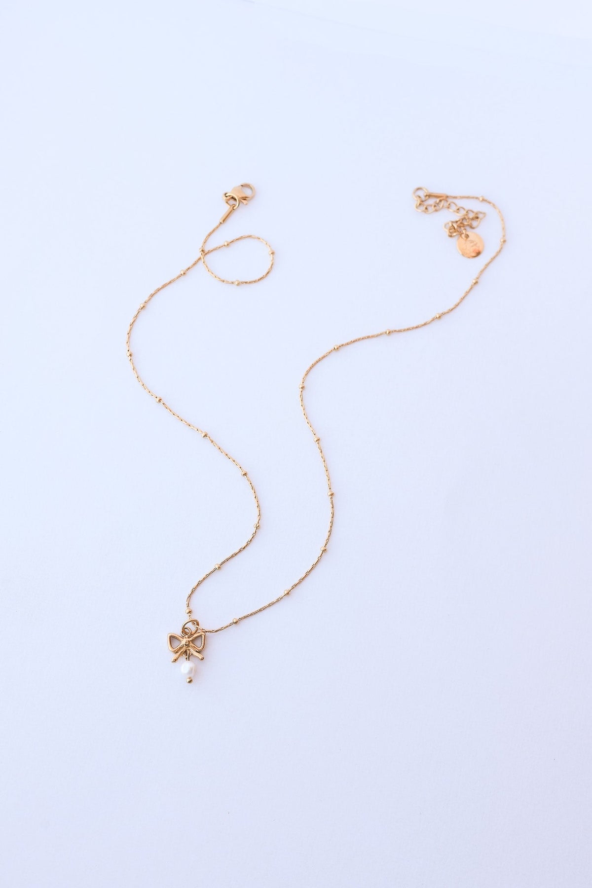 Jane Bow Necklace by Rose & Clay