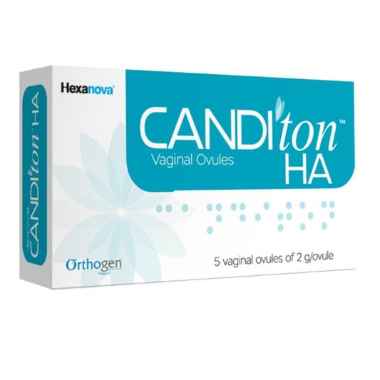 Canditon HA Vaginal Ovules for Moisture Balance 5 Pack by Beauty Care Bag