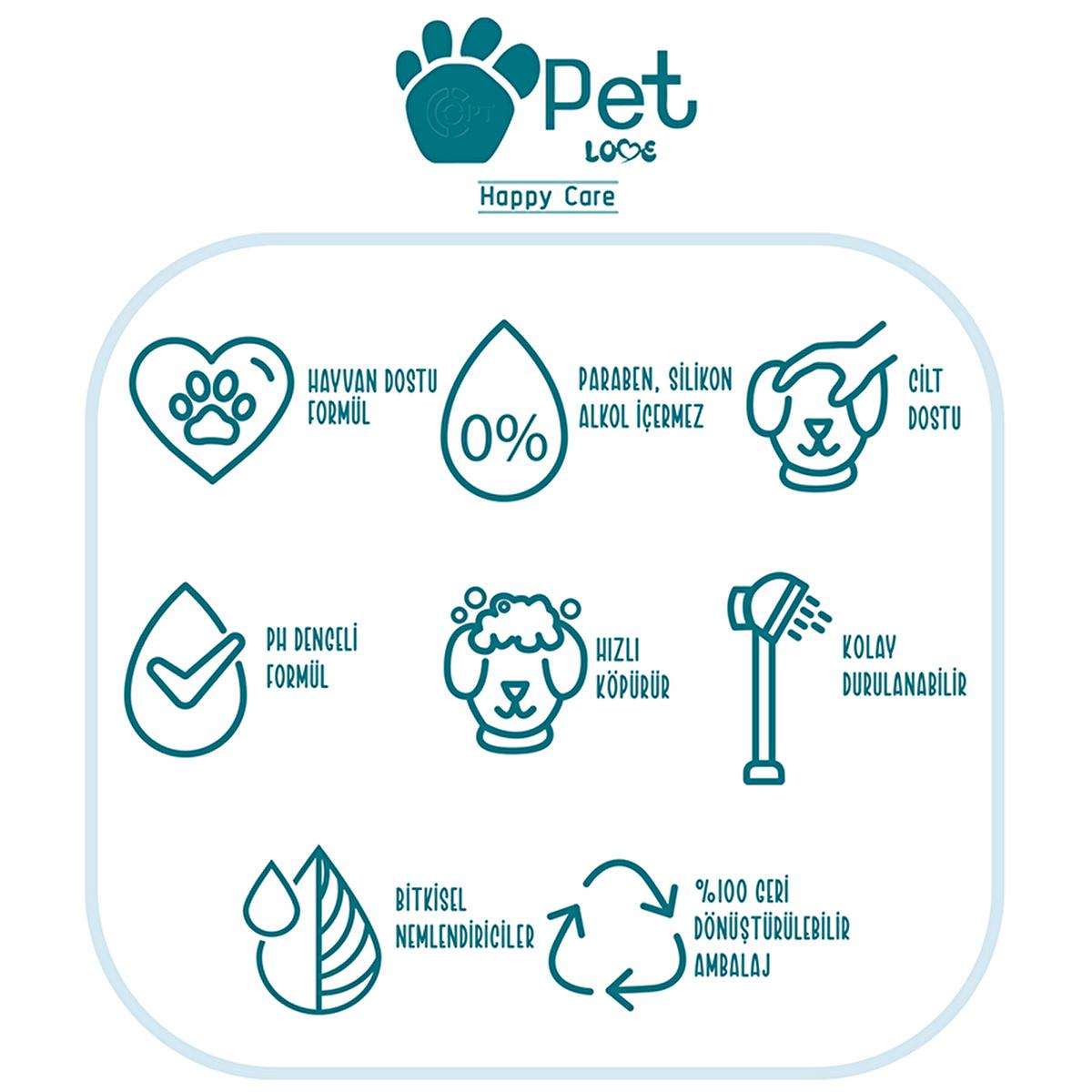 Pet Love Argan Oil Pet Shampoo for Cats & Dogs - Natural, Gentle, 8.45 fl oz by Beauty Care Bag