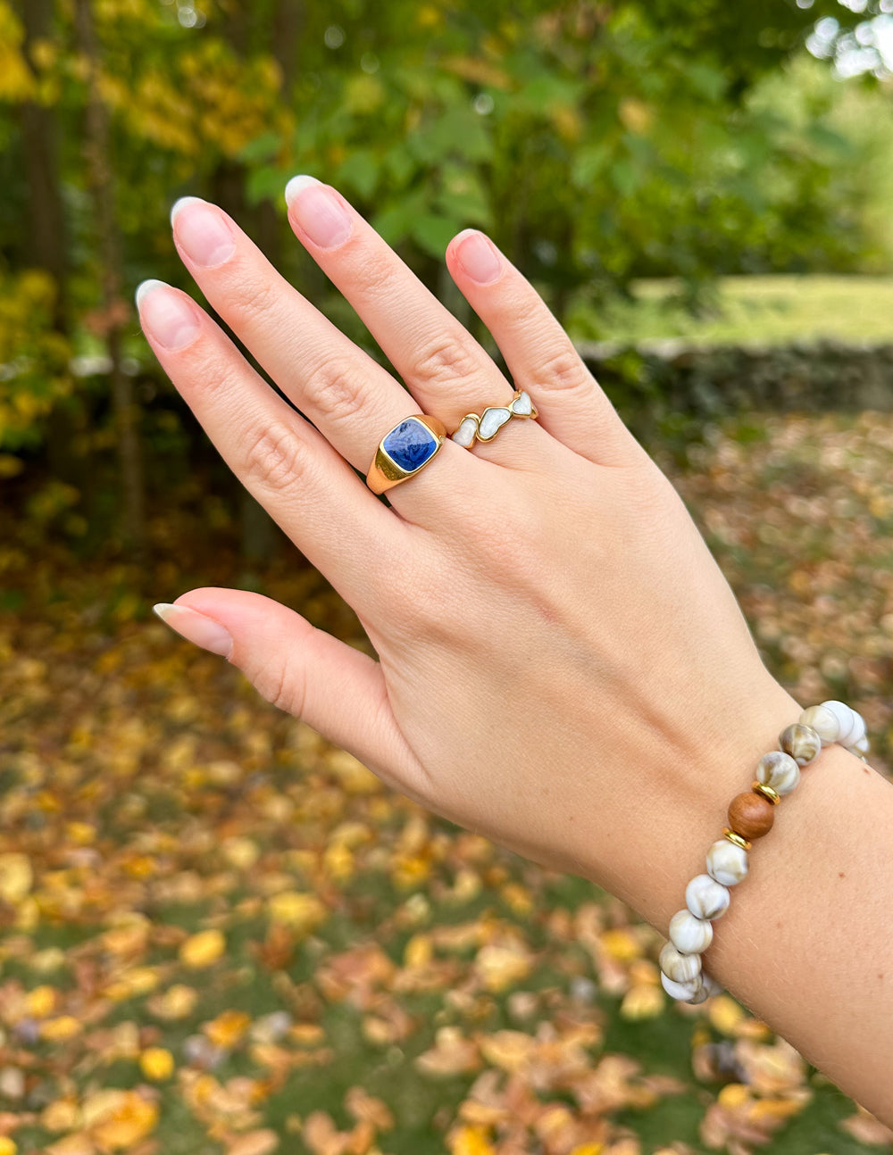 Indigo Signet Ring by Elevated Faith