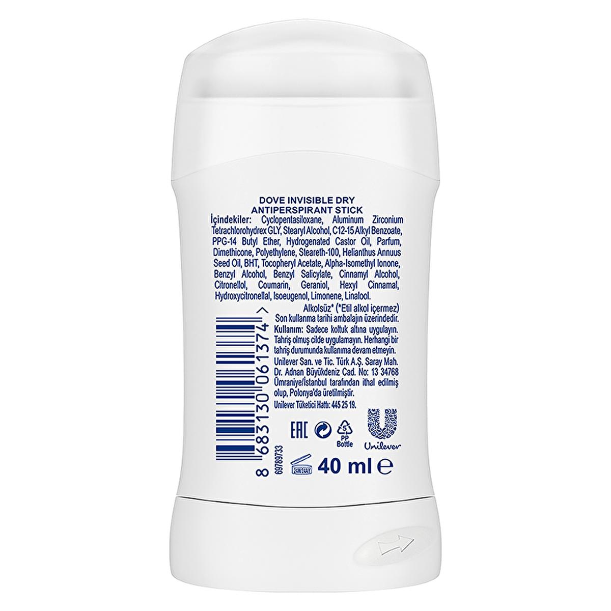 Dove Invisible Dry Antiperspirant Deodorant Stick for Women - 48 Hour Protection, Stain-Free, Moisturizing - antiperspirant deodorant stick for women by Beauty Care Bag