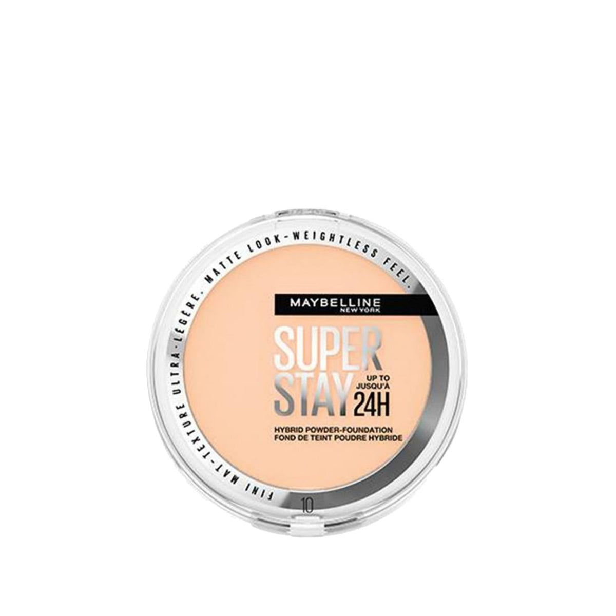 Maybelline New York Superstay Hybrid Powder Foundation - Shade 10, Long-Lasting Coverage by Beauty Care Bag