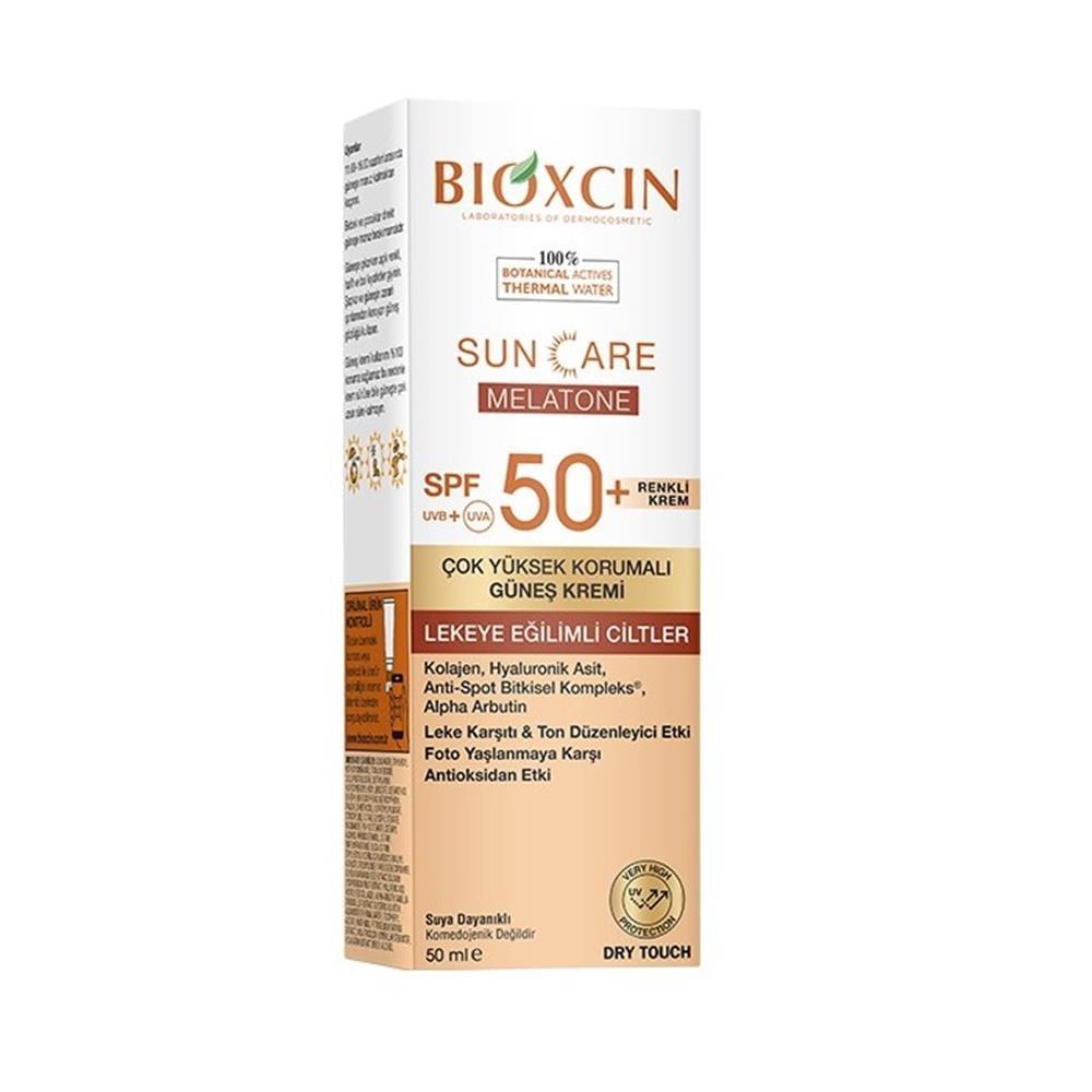 Bioxcin Sun Care Melatone Tinted Sunscreen SPF50+ 50ml - High Protection for Hyperpigmentation Prone Skin by Beauty Care Bag