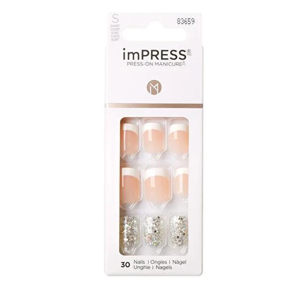 Impress Adhesive Nail Set - PureFit Technology, Glue-Free, Trendy Designs by Beauty Care Bag