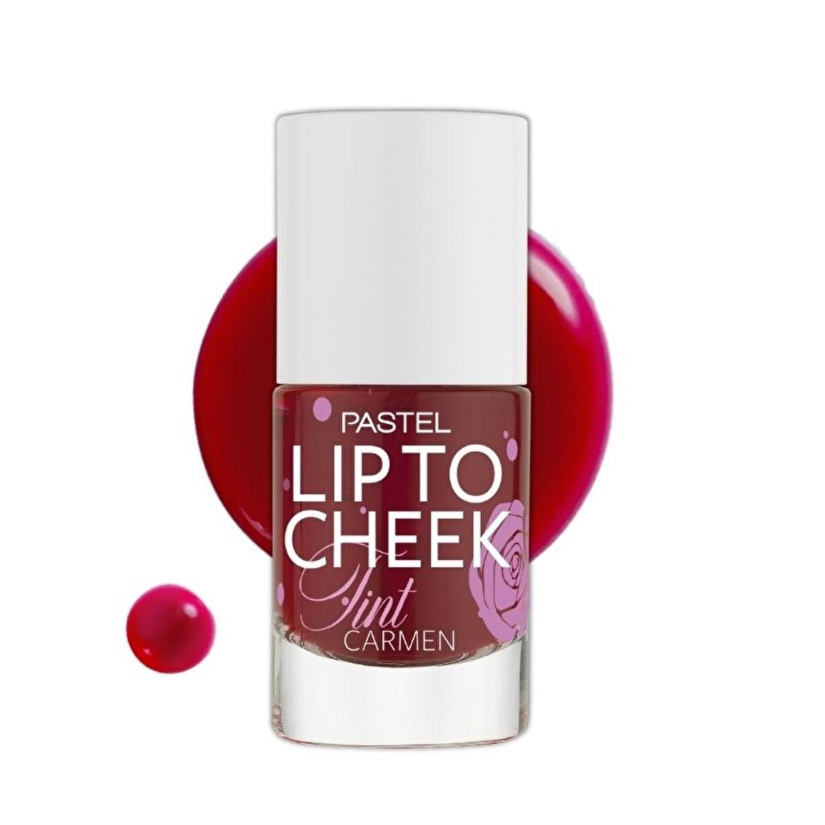 Pastel Lip To Cheek Tint Carmen: Vegan, Long-Lasting Color with Hyaluronic Acid & Raspberry Scent for a Natural, Fresh Look by Beauty Care Bag