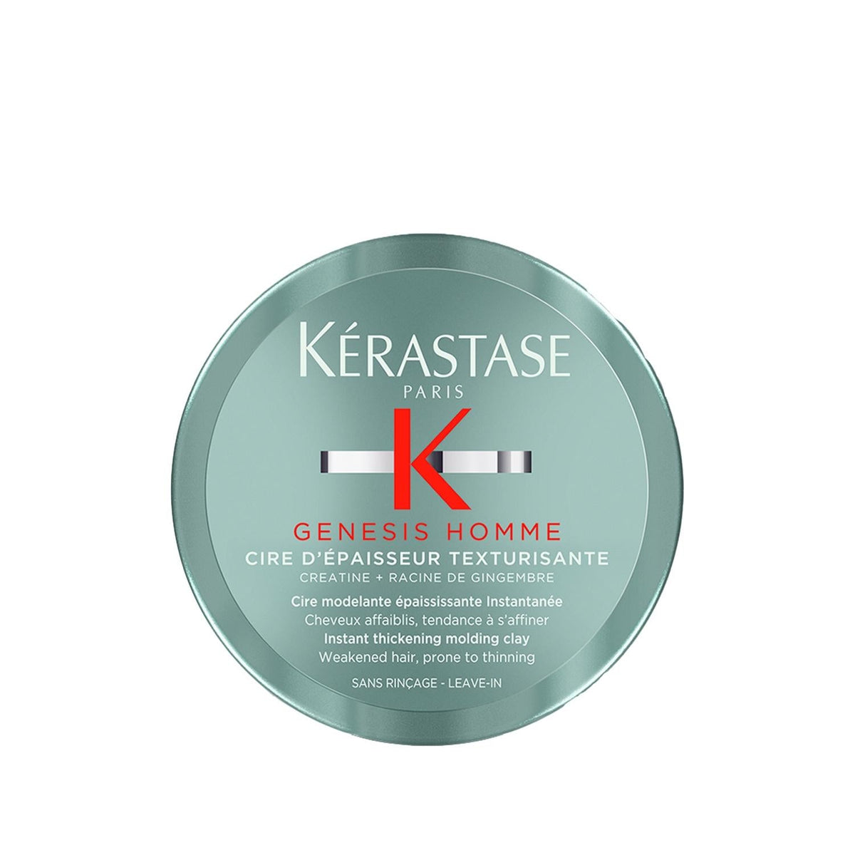 Kerastase Genesis Homme Styling Wax for Men - 75ml Premium Hair Wax for Strong Hold and Style by Beauty Care Bag