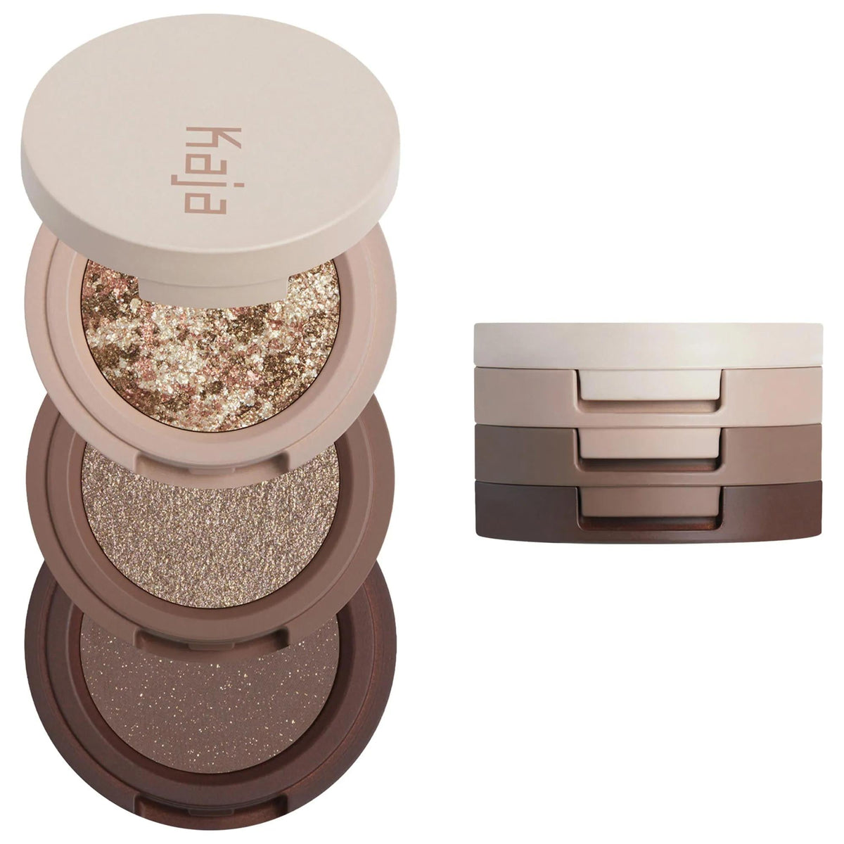 Kaja Eye Bento bouncy eyeshadow trio in shimmering shades