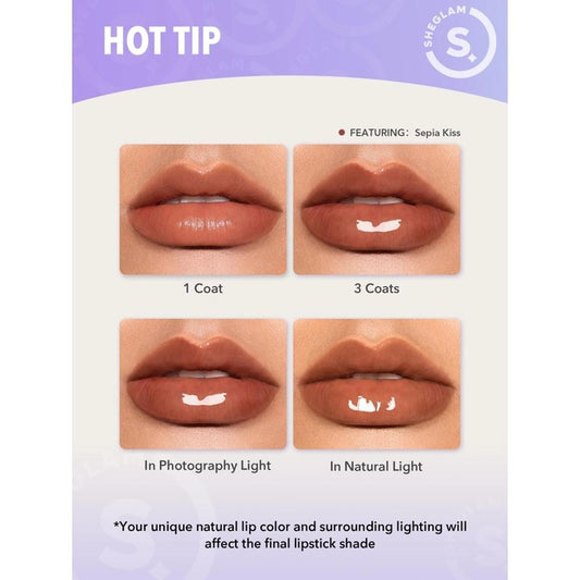 Sheglam Pout Perfect Lip Plumper 115 First Crush High-Shine by Beauty Care Bag