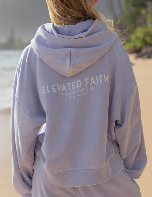 Kingdom Club Lavender Full-Zip Hoodie by Elevated Faith