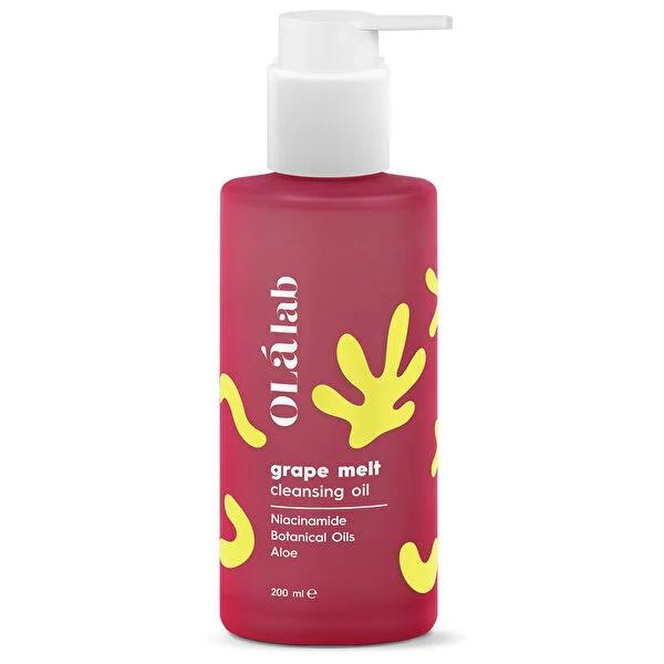 Olalab Grape Melt: Gentle Facial Cleansing Oil & Makeup Remover - Hydrating, Natural Skincare for Dry & Sensitive Skin by Beauty Care Bag
