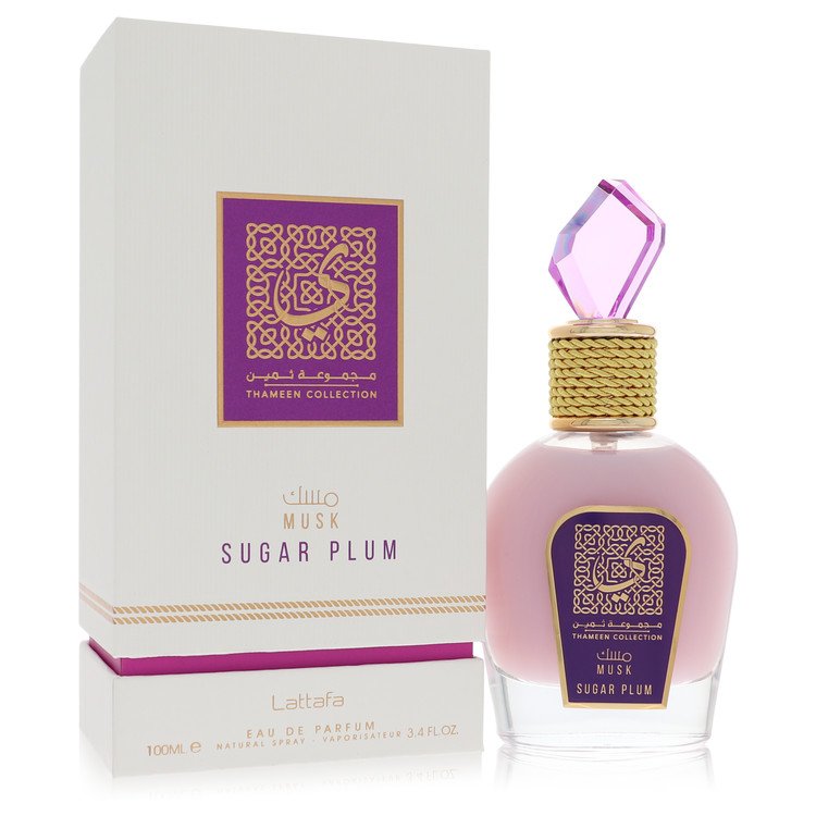 Lattafa Musk Sugar Plum by Lattafa Eau De Parfum Spray (Unisex) 3.4 oz for Women by Avera Group