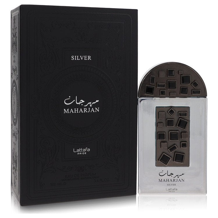 Lattafa Pride Maharjan Silver by Lattafa Eau De Parfum Spray (Unisex) 3.4 oz for Men by Avera Group