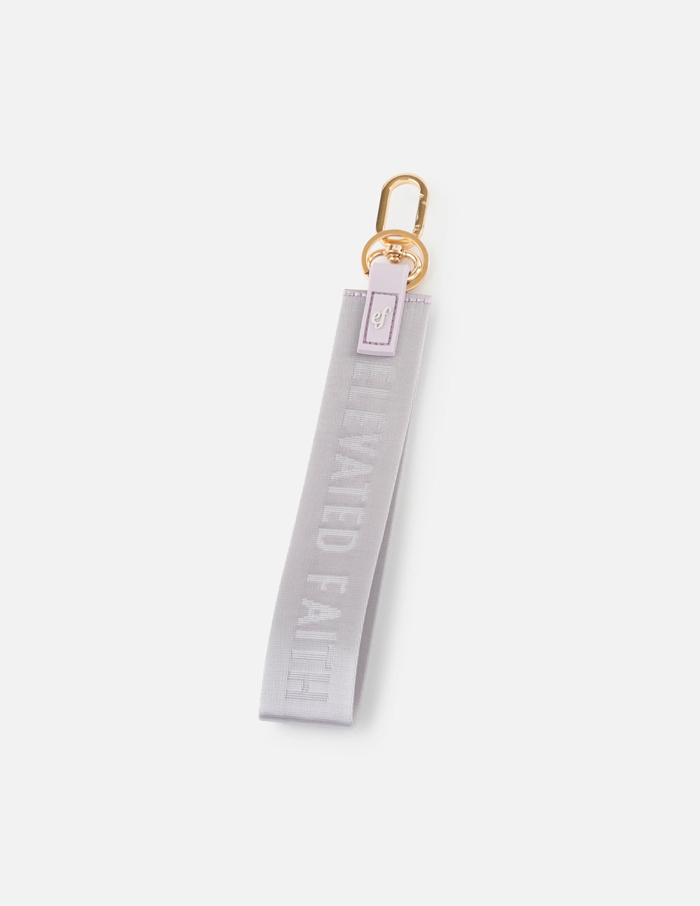 Lavender Oversized Logo Keychain by Elevated Faith