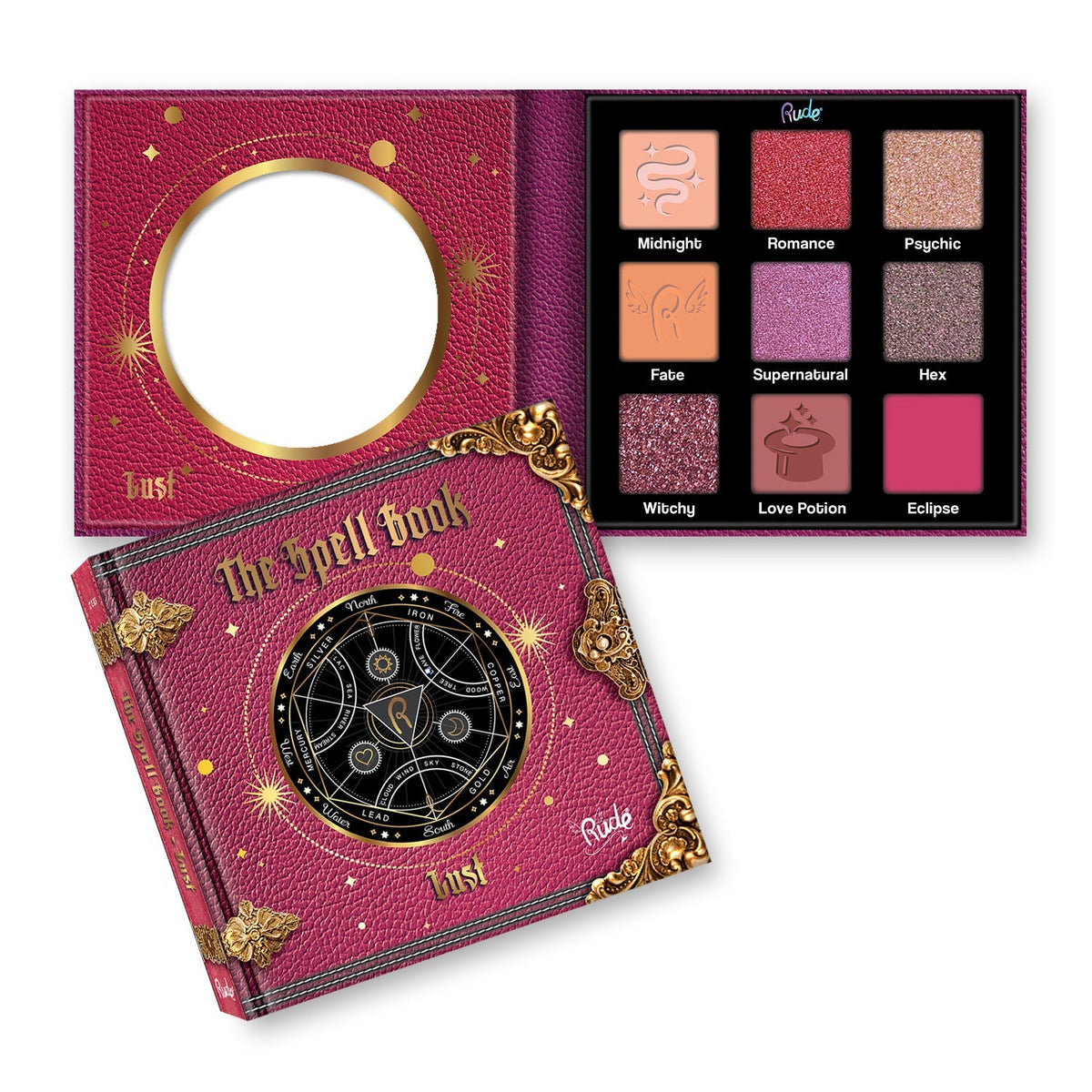 RUDE The Spell Book Smooth and Blendable Eyeshadow Palette by Avera Group