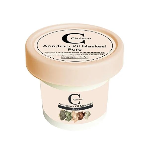 Claderm Pure: Mineral-Rich Clay Face Mask for Deep Pore Cleansing, Oil Control & Healthy Radiant Skin - 100ml by Beauty Care Bag
