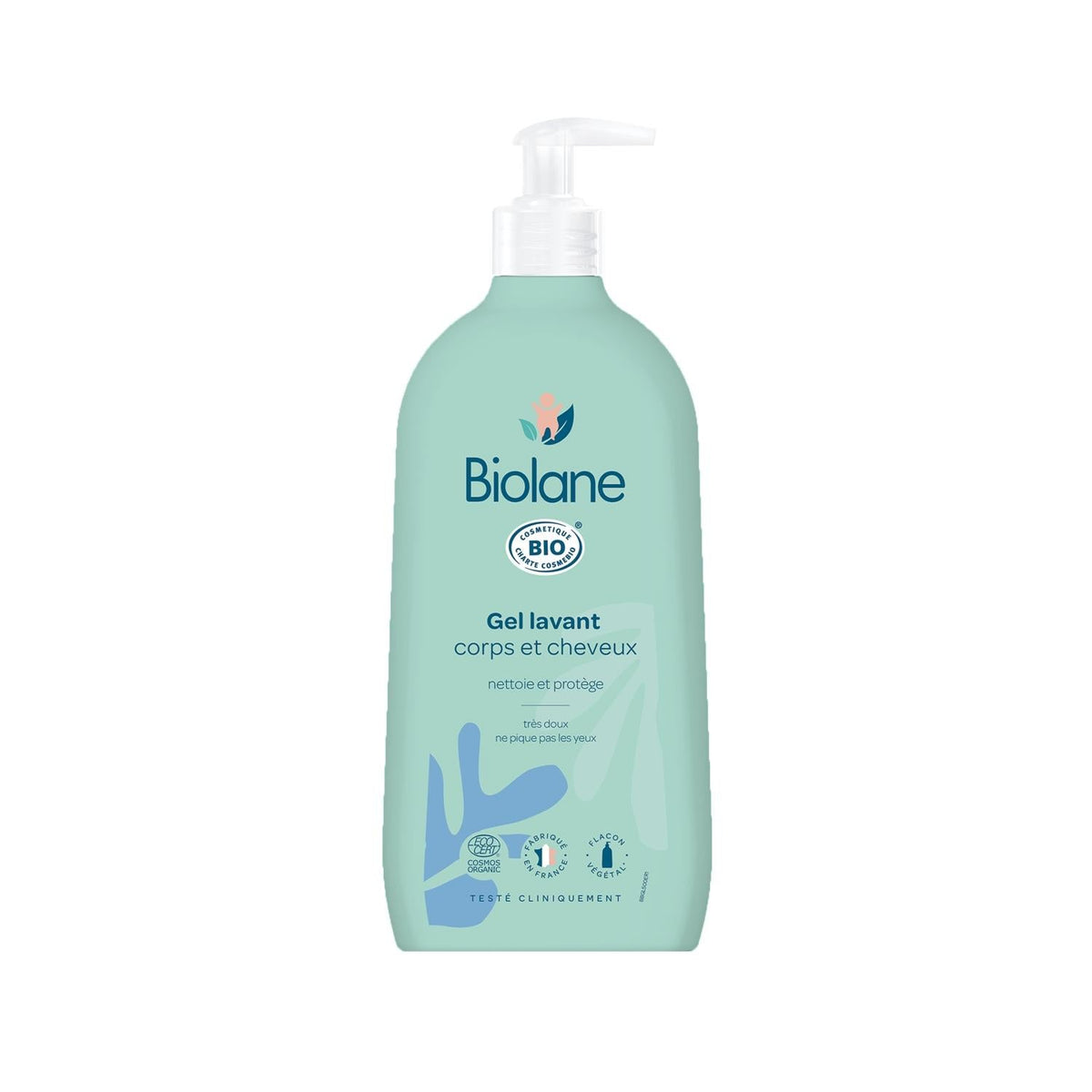 Biolane Organic Hair and Body Cleansing Gel - Gentle, Chemical-Free, 16.91 fl oz by Beauty Care Bag