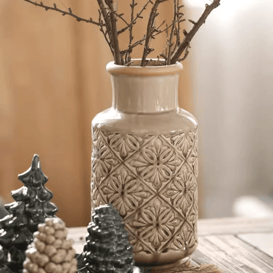 Domino Embossed Pattern Vase by RusticReach