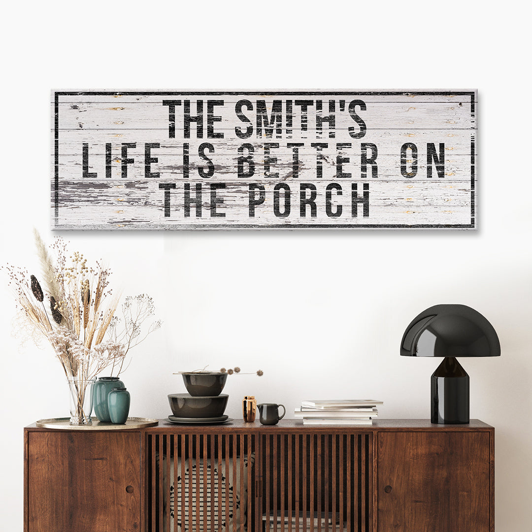 Family Name Porch Sign by Tailored Canvases