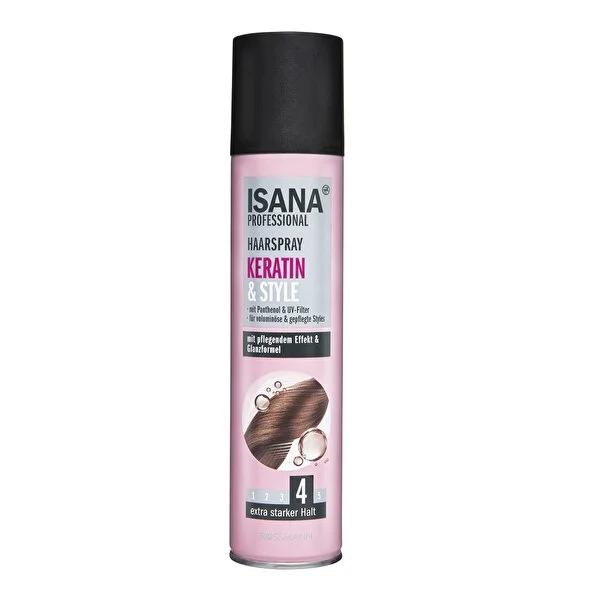 Isana Professional: Extra Strong Hold Keratin Hair Spray - Volume, Shine, Easy Brush Out - Dermatologically Tested by Beauty Care Bag