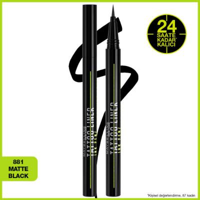 Maybelline New York Matte Black Tattoo Liner Ink Pen - Waterproof & Long Lasting Eyeliner for Precise Application by Beauty Care Bag