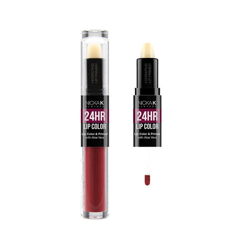 NICKA K 24HR Lip Color and Primer - #11 Burgundy by Avera Group