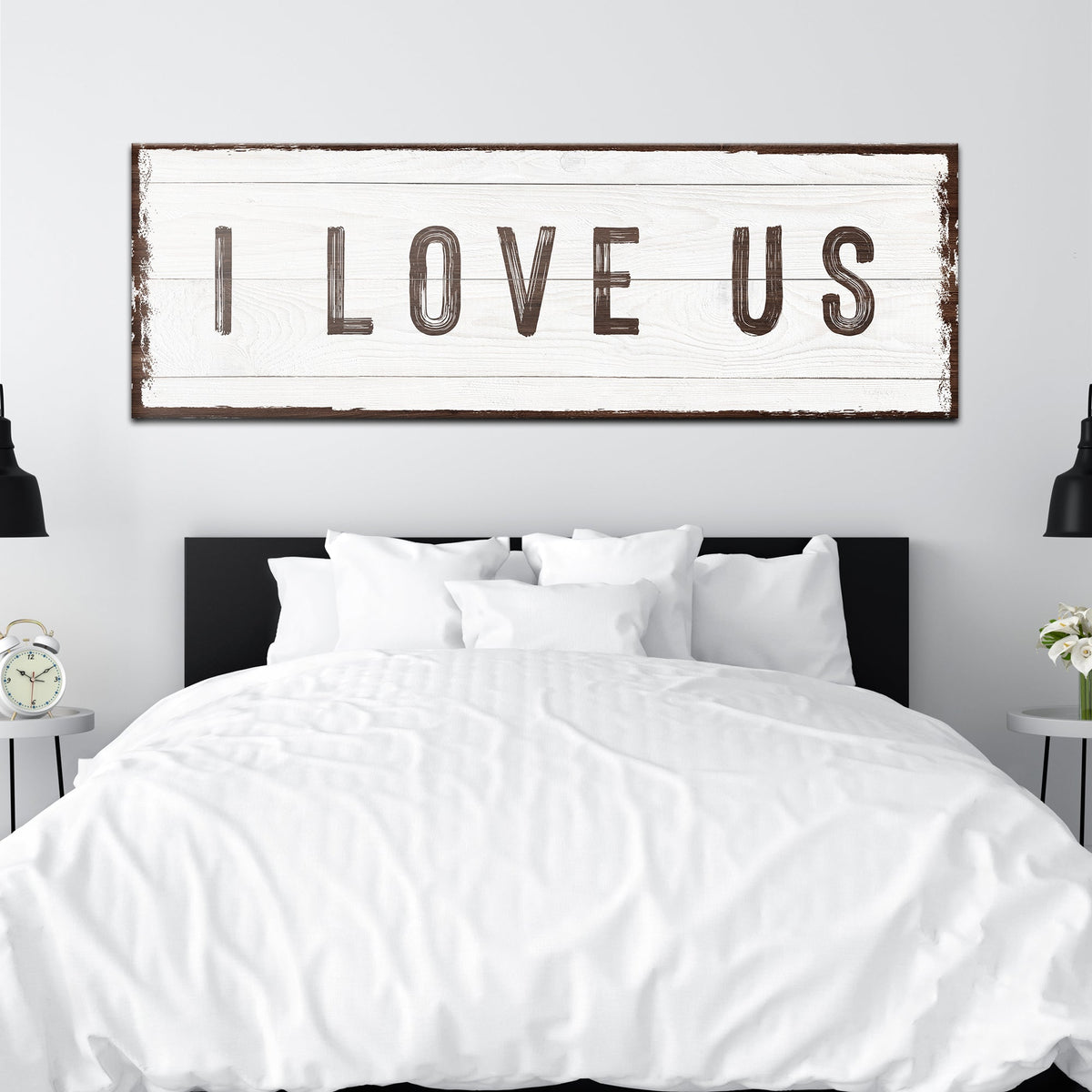 I Love Us Sign by Tailored Canvases