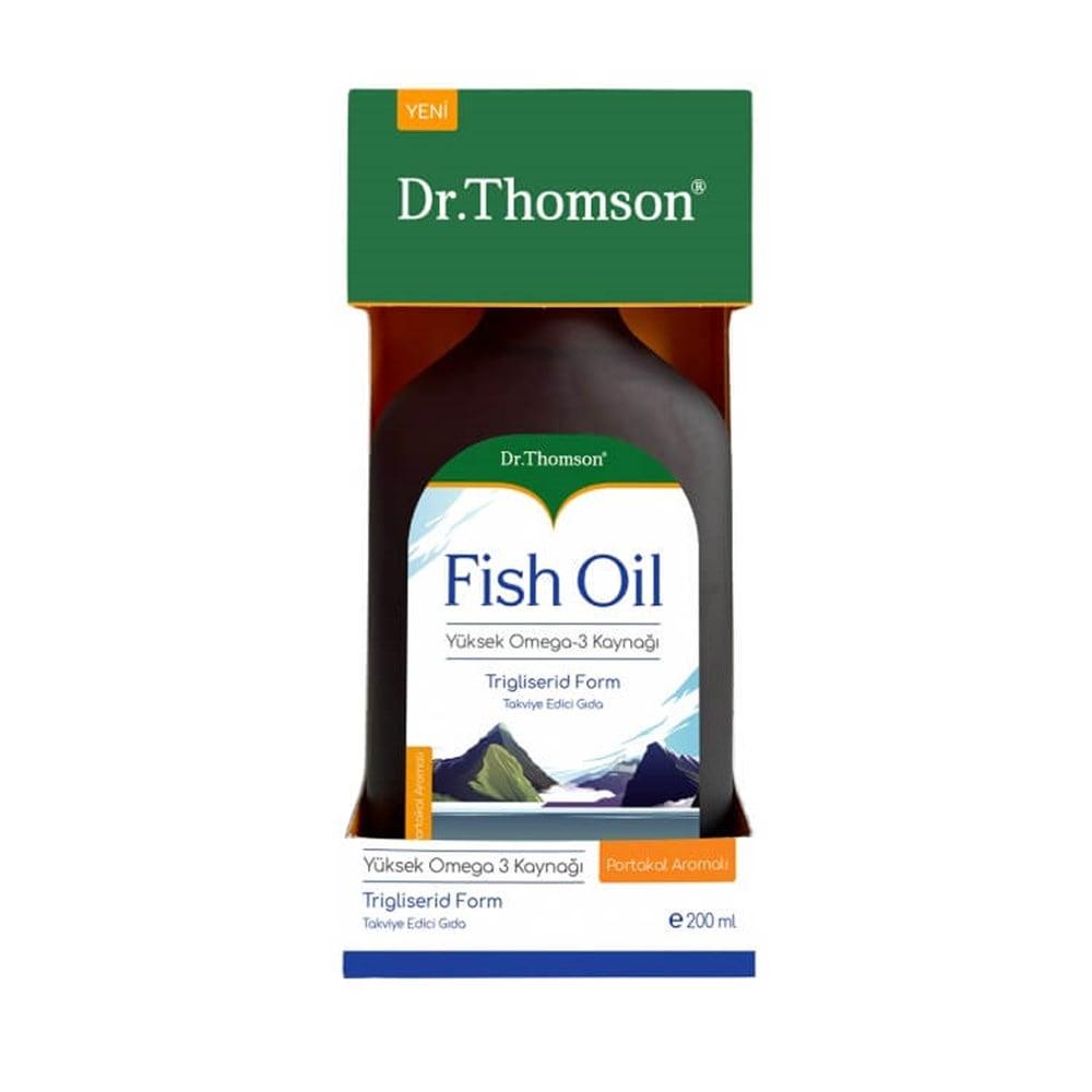 Dr. Thomson Orange Flavored Fish Oil Supplement - High Potency Omega-3 for Heart Health by Beauty Care Bag
