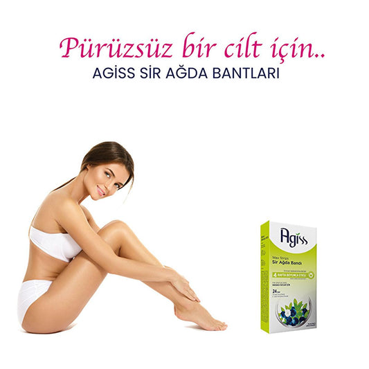 Agiss Sensitive Skin Wax Strips for Body Hair Removal - Gentle, Effective, Natural Ingredients by Beauty Care Bag