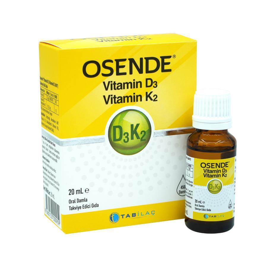 Osende Vitamin D3 K2 Drops: Enhanced Bone Health, Immune Support - Liquid Vitamin D Supplement for Optimal Absorption by Beauty Care Bag