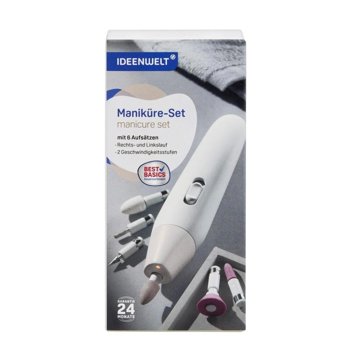 Ideenwelt Best Basics Manicure & Pedicure Set, Rose Gold by Beauty Care Bag