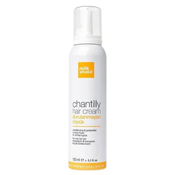 Milk Shake Chantilly Hair Cream: Leave-In Conditioner for Soft, Shiny, & Easy Styling with Milk Protein & UV Protection - 150ml by Beauty Care Bag