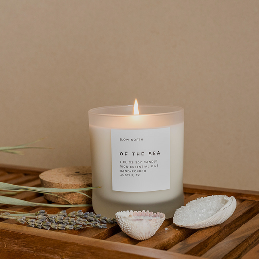 Of The Sea - Signature Soy Candle – Eucalyptus, Lavender & Peppermint by Slow North