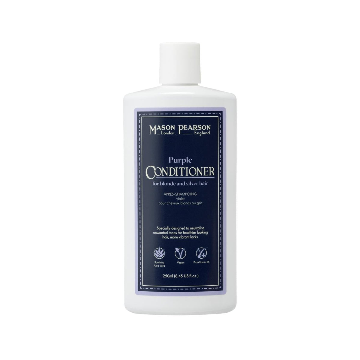 Mason Pearson Purple Shampoo for Blonde & Grey Hair - 8.45 fl oz Toning Shampoo for Color-Treated Hair by Beauty Care Bag